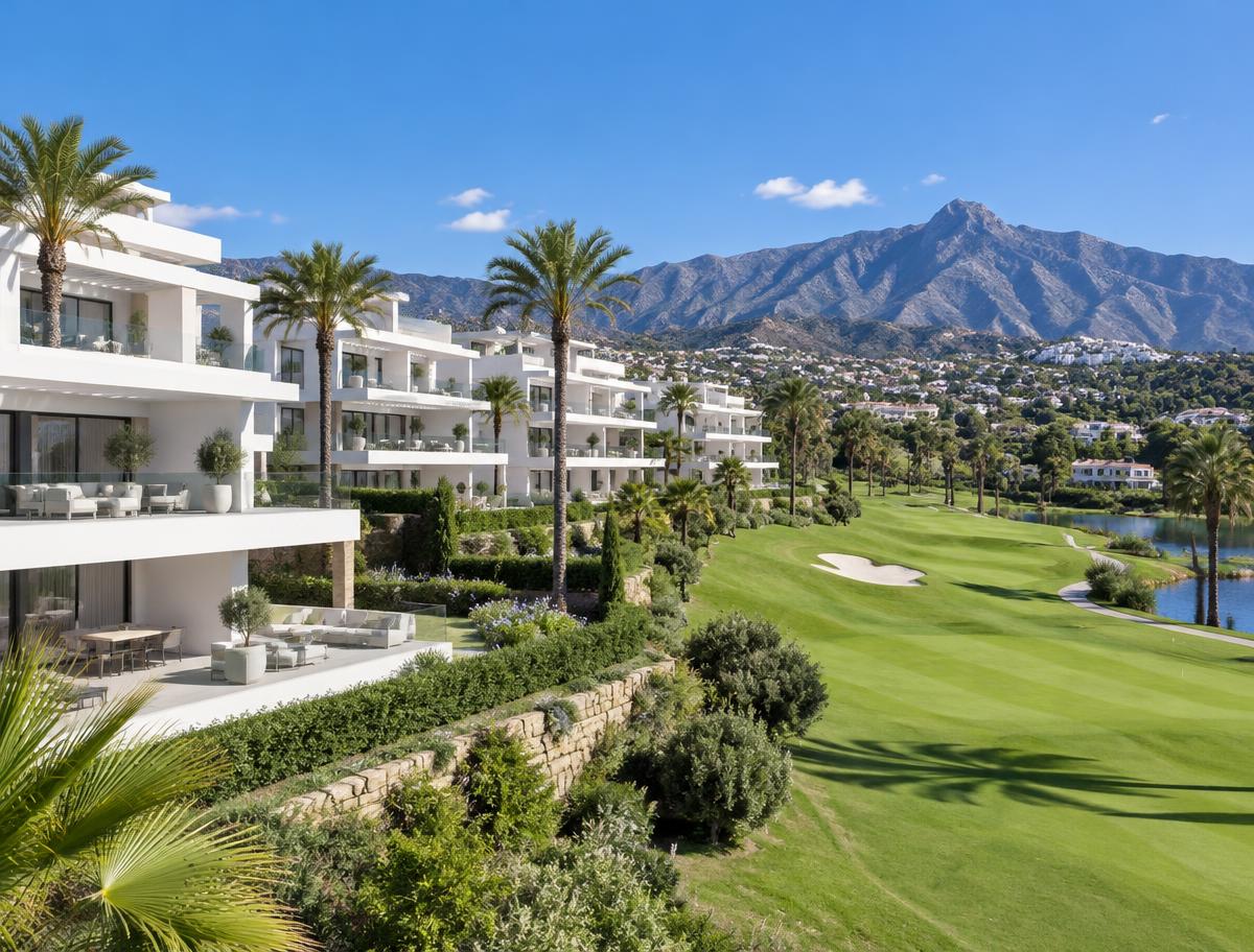 Moderne Neubau-Wohnanlage am Golfplatz in Mijas