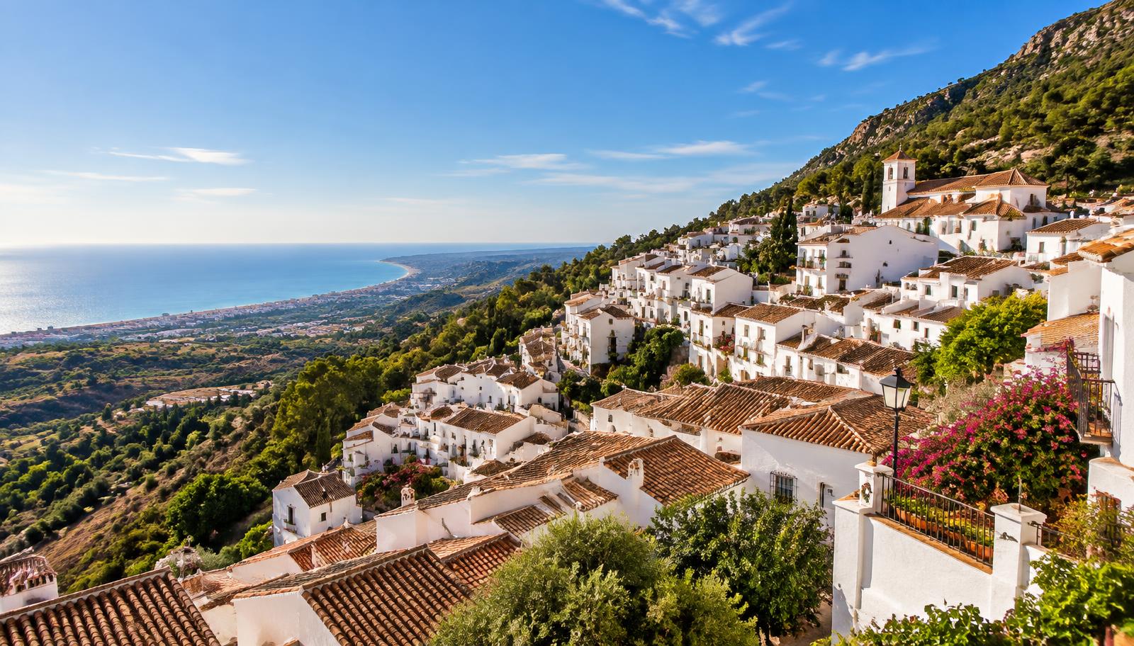 Weißes Bergdorf Mijas Pueblo