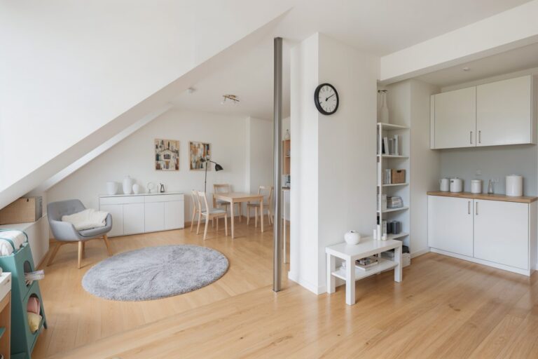 Wohn-Essbereich - Wohnzimmer, Skandinavisch - (KI generiert)