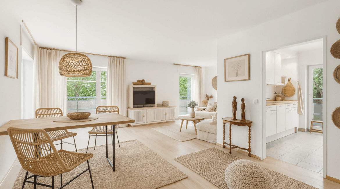 Wohn- und Esszimmer (KI-generiert)